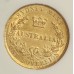 AUSTRALIA 1866 . ONE 1 SOVEREIGN . SYDNEY . GOLD . SLABBED